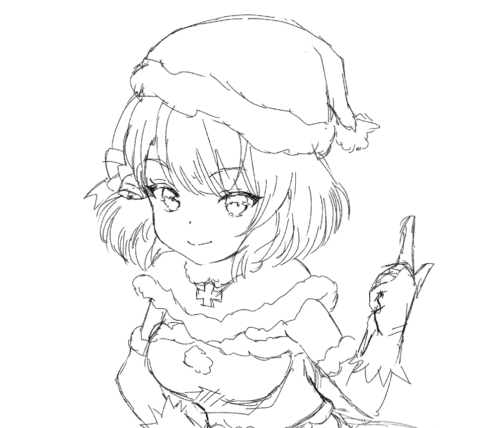 クリスマニーミてゃんラフ。 