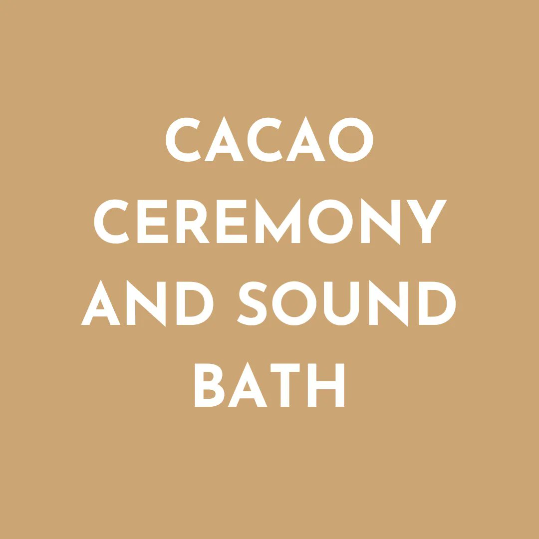 SOULFUL SUNDAY: CACAO CEREMONY &amp; SOUNDBATH
with Flo Lam-Clark

Sun, December 11, 2022
4:45 p.m. - 6:30 p.m.
£25 

Book via the 'Workshops &amp; Events' link in bio.