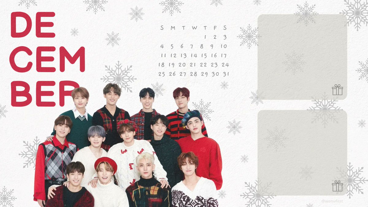 #SEVENTEEN inspired desktop wallpaper for the month of December 🎄❄️ feel fee to use it ☃️ see the thread for more 🦌🎁