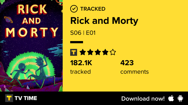 httptoxjc's tweet photo. I've just watched episode S06 | E01 of Rick and Morty! #rickandmorty  https://t.co/K7m8ceAZip #tvtime https://t.co/G8oOuU7WW3