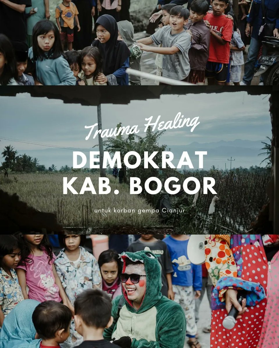dpcpdkabbogor's tweet photo. Sesuai intruksi dan araham Ketua Umum @PDemokrat Mas @AgusYudhoyono kami Demokrat Kab. Bogor melksankan giat Trauma Healing Bagi anak2 Korban Gempa Cianjur, sekaligus memyerahkan Bantuan Donasi. https://t.co/DZepr8XsAo