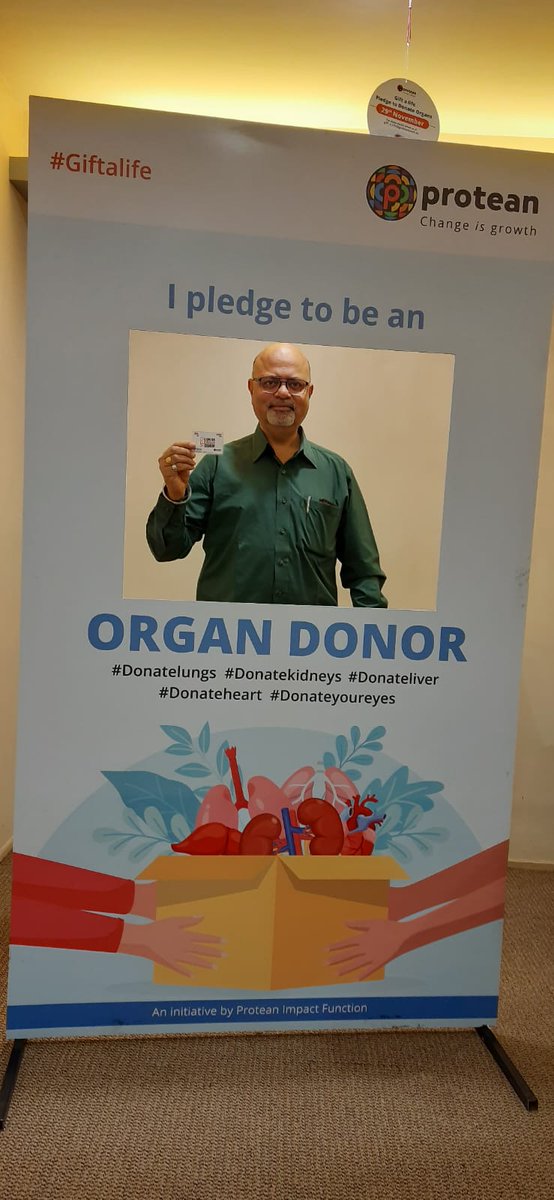 I pledged to be an #organdonor because the after realising the ratio of organ donors to recipients, I was horrified with the thought that my healthy organs would be burnt with my lifeless body, where as they can pour a new life in someone who has life left with failed organs.