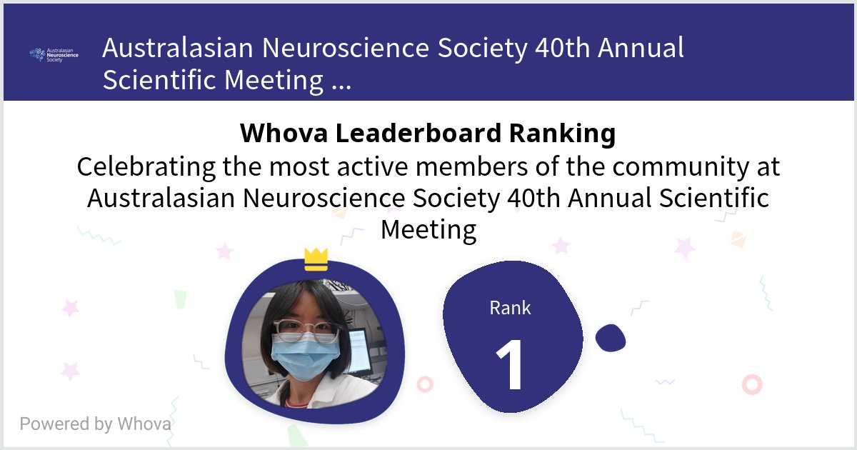 osoegyono's tweet photo. Super excited to be at the Australasian Neuroscience Society 40th Annual Scientific Meeting 🥰 🎉@AusNeuroSoc #ANS2022 https://t.co/4PnnqWzMOP