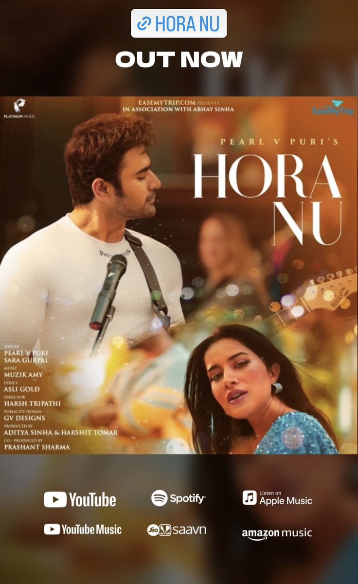 AnilSaini_ASK's tweet photo. Hora nu song is really heart touching. Well sung by Pearl V Puri. Heart touching voice.❤️💔❤️🔥🤗😍
YouTube:- 🎶 https://t.co/SjuRDD4HaK
#HoraNu #PearlVPuri #SaraGurpal
@pearlvpuri https://t.co/8odZYUJCJQ
