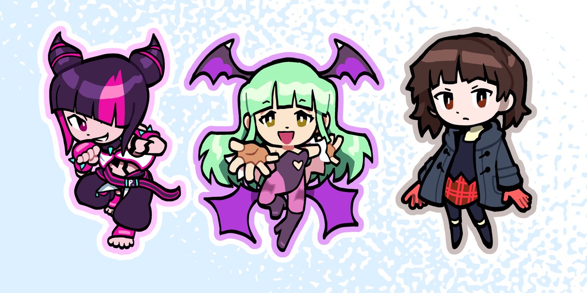 エアリス・ゲインズブール ,ティファ・ロックハート 「a big big bunch of chibis 」|mit | LOOKING FOR WORKのイラスト