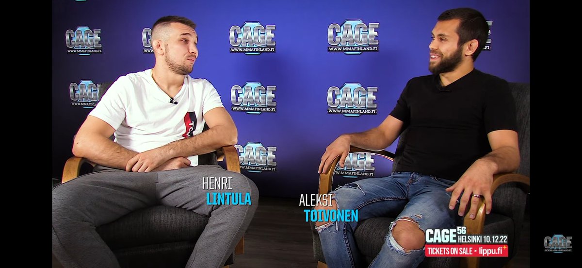 CAGEMMAFinland's tweet photo. #CAGE56 on 10th of December LIVE on Viaplay!
The last part of our in-depth interviews is out with Henri Lintula 🥊
Check it out on CAGE Youtube channel, Link in BIO.
Fight card, info and tickets:
https://t.co/hxO7Xz69MB https://t.co/z2DvdACbut