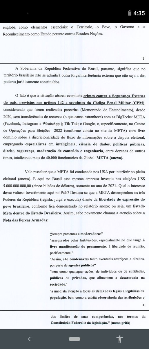 schmittpaula's tweet photo. "E aqui no Brasil essa mesma empresa [Meta] investiu nas  eleições 5 bilhões de dólares somente no ano de 2021" [...] "um Estado Meta dentro do Estado brasileiro" https://t.co/Df8KwhzbmY