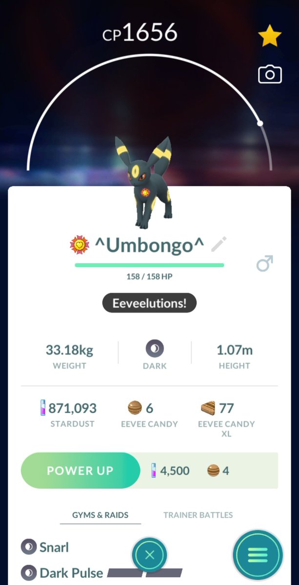I love all the Eeveelutions so it's only right that my first Best Buddy is my favourite out of all of them ❤️