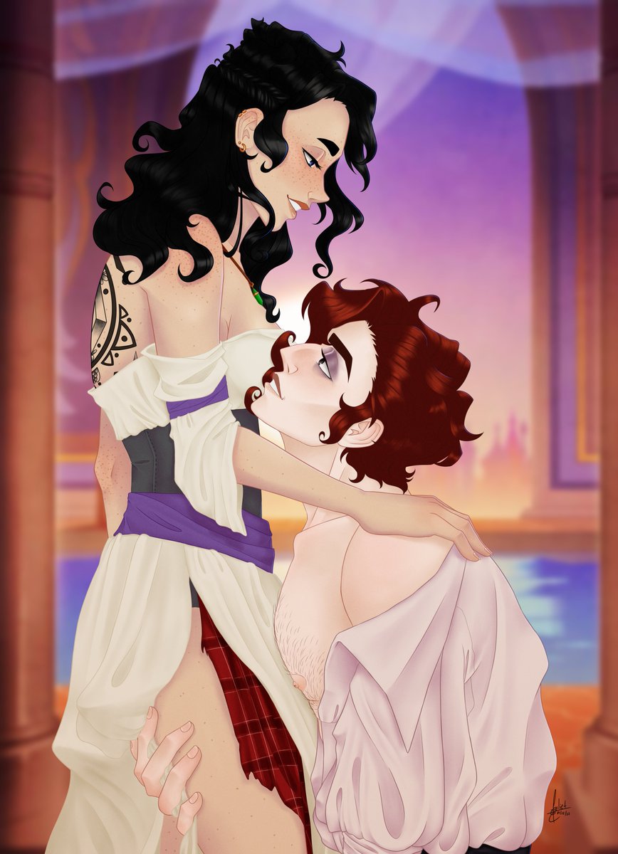 MoonianDrawings's tweet photo. Ok, I FINALLY finished this piece! My apprentice Juliette and Julian because they're too cute together.
#thearcana #TheArcanaGame #fanapprentice #myart https://t.co/PTlRo5Ivii