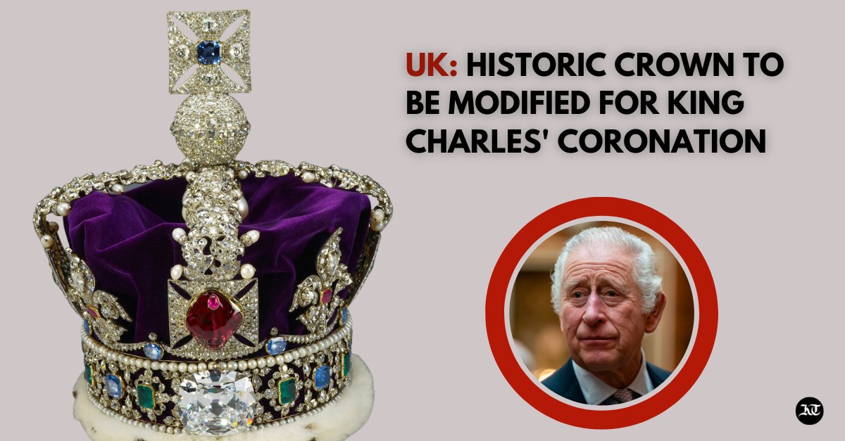 khaleejtimes's tweet photo. #UK: Charles III will be crowned with St Edward's Crown during the solemn ceremony to be held at London's Westminster Abbey on May 6, just as his late mother Queen Elizabeth II was in 1953
https://t.co/Sjpis54Pne
#KingCharlesIII #Coronation #StEdwardsCrown https://t.co/sWLE6NzOgI