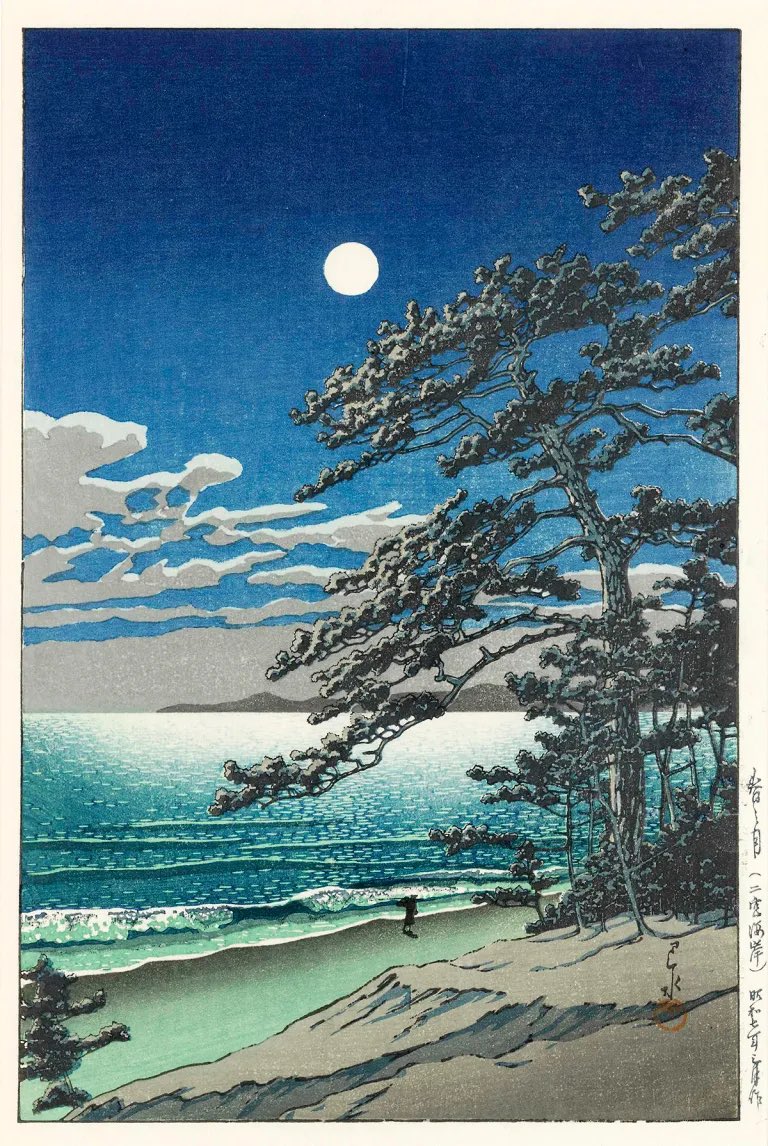 VENUS__6942's tweet photo. @culturaltutor The moon is a curving flower of gold,
The sky is still and blue;
The moon was made for the sky to hold,
And I for you.

The moon is a flower without a stem,
The sky is luminous;
Eternity was made for them,
To-night for us.

Sarah Teasdale,Tonight 🌙

🎨 Hasui Kawase https://t.co/9UStkheqHV