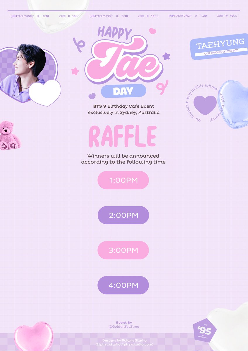 GoldenTeaTime's tweet photo. HAPPY TAE DAY  
By: @GoldenTeaTime

✨ Special thanks to @foryouth1230 for allowing us to use their photos to make this possible ~ 

< MORE INFO IN THE POSTERS > https://t.co/3b9HeV4L3J