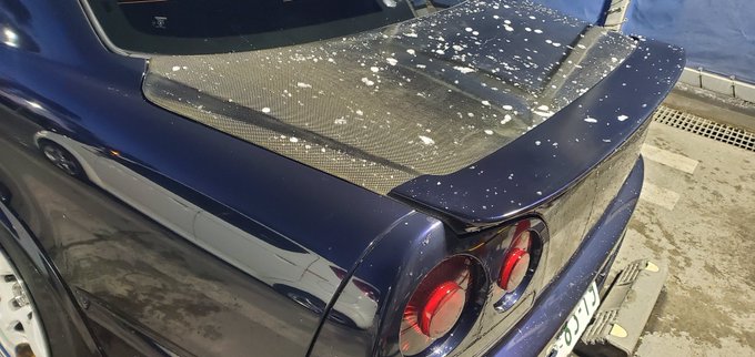 洗車したら秒で凍った 