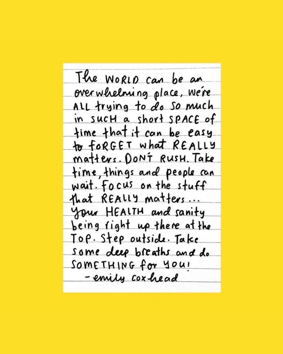 An important reminder from @thehappynewspaper and @emilycoxhead which feels pretty apt at the moment. It's a rollercoaster for small businesses at the mo, so I'm taking this reminder to heart and remembering to look after myself, I hope you do too 🌟