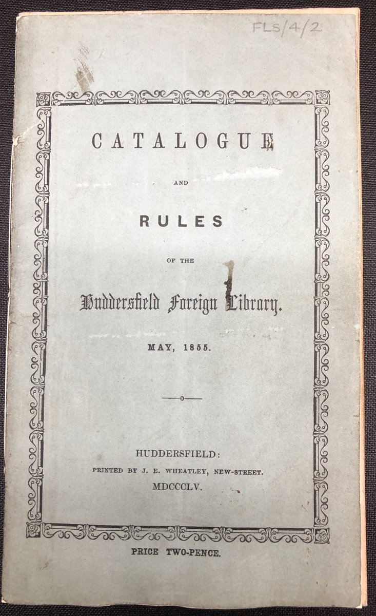 Heritage_Quay's tweet image. One for #BookHistory fans! 

In the mid-19th century the Huddersfield Foreign Library Society set up a lending library of books in different #languages for immigrants living in the town. 

#eyalanguages #ExploreYourArchive