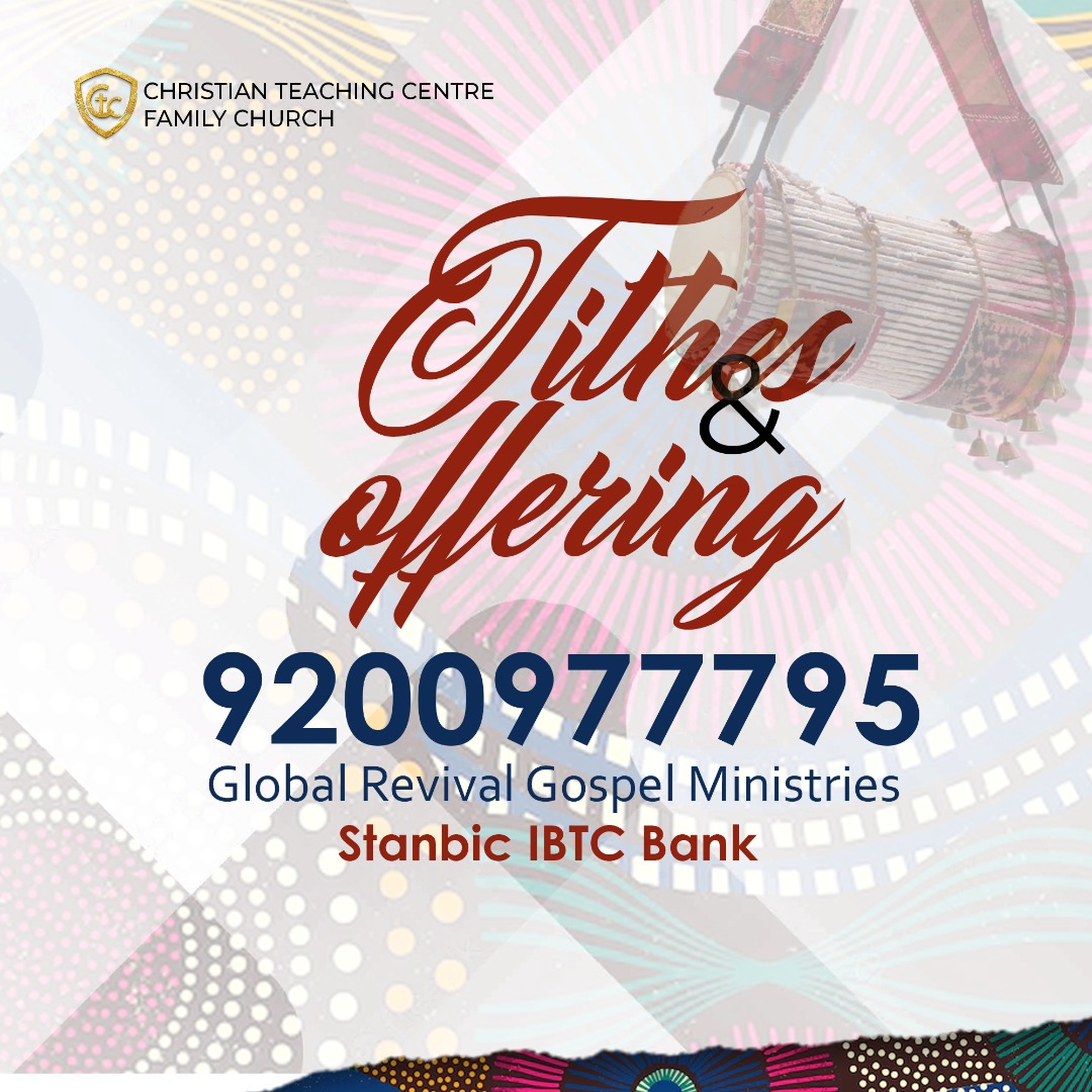 ctcfchq's tweet photo. Tithes and offerings are two ways that God's people give back to the Lord.

#CTC #CTCFC #CTCFCHq #CTCFCWorldwide #DivineAcceleration #God #church #drjohnakpami #Sunday #SundayVibes #thanksgiving #celebrations  #DrJohnAkpami #PstClaraAkpami https://t.co/NPV4MFMkga