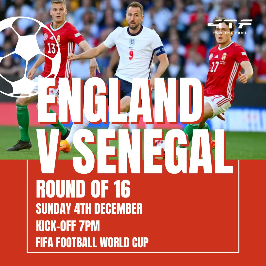ENGLAND V SENEGAL - Round of 16 ⚽ Join us at Bam to watch the FIFA World Cup match today, with the match kicking off at 7pm! We've teamed <a href="/4thefansevents/">4theFans</a> to bring you the ultimate World Cup experience so get your tickets now: bit.ly/3TxX51e