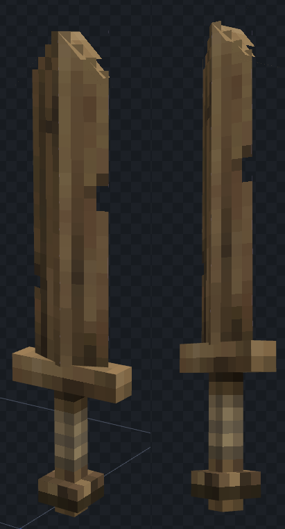 TPlowy's tweet photo. A little wooden sword. I wanted this one to look rather basic and like a kids toy seeing as it's the lowest level. Made for my pack Epic Adventures for minecraft.
#EpicPack https://t.co/PSqNaFYy8k