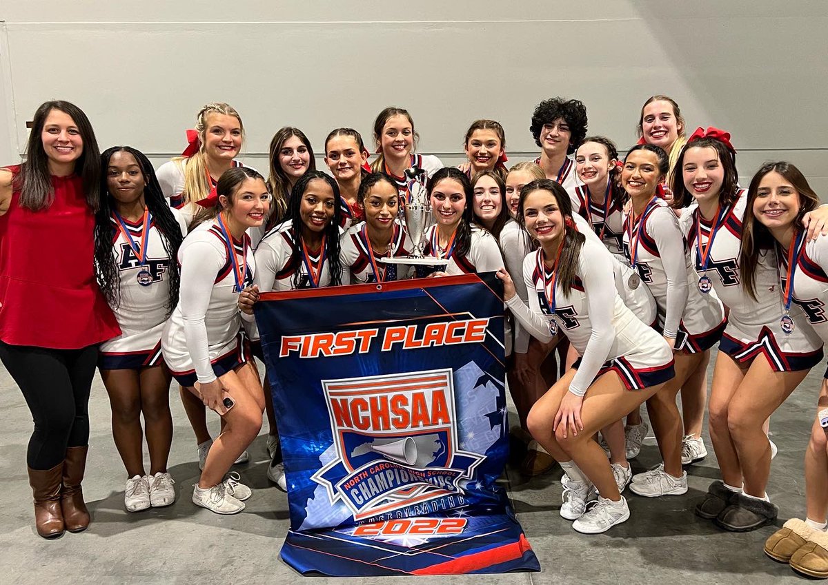 For the first time in AFHS school history, NCHSAA Small Coed D1 State Champs 🏆