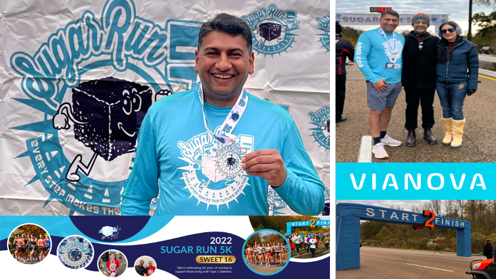Faisal Cheema (@doccheema) on Twitter photo #SugarRun5K: "Every Step Makes The Future Brighter"
<a href="/VianovaAI/">Vianova AI</a>: "...bit by bit, HABIT"!
<a href="/AmDiabetesAssn/">American Diabetes Association</a>: #ConnectedForLife
Fact: 11.3% (37.3 Million) US Population has #diabetes so staying active is critical!
#DiabetesAwareness #running <a href="/RaceRoster/">Race Roster</a> #SugarRun5K: "Every Step Makes The Future Brighter"
<a href="/VianovaAI/">Vianova AI</a>: "...bit by bit, HABIT"!
<a href="/AmDiabetesAssn/">American Diabetes Association</a>: #ConnectedForLife
Fact: 11.3% (37.3 Million) US Population has #diabetes so staying active is critical!
#DiabetesAwareness #running <a href="/RaceRoster/">Race Roster</a>