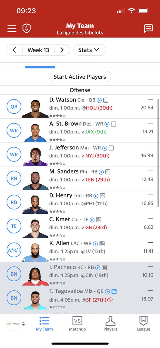 Jonathanlimoges's tweet photo. @NFLFantasy Deshaun Or Tua and Sanders or Pacheco ! https://t.co/LeE2t0nkRU