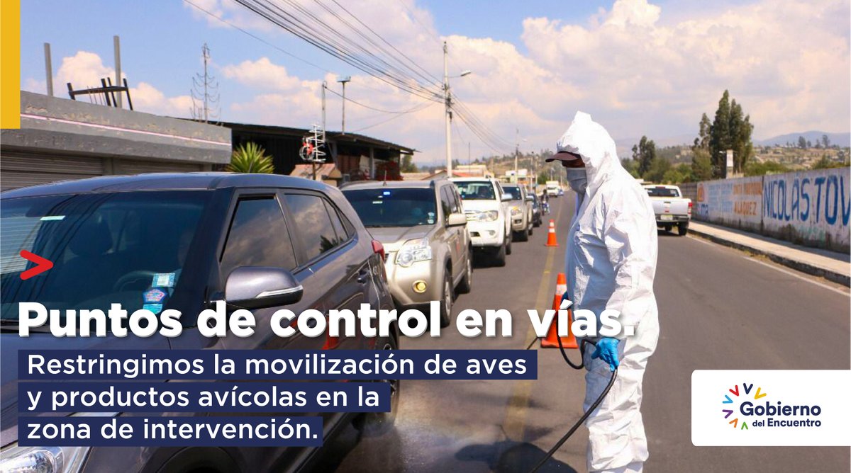 AgriculturaEc's tweet photo. En lugares estratégicos del país instalamos puntos para controlar el traslado de aves. Realizamos acciones para tener un Ecuador #SinInfluenzaAviar, que beneficie a los productores y consumidores. https://t.co/gGflmEOb1J