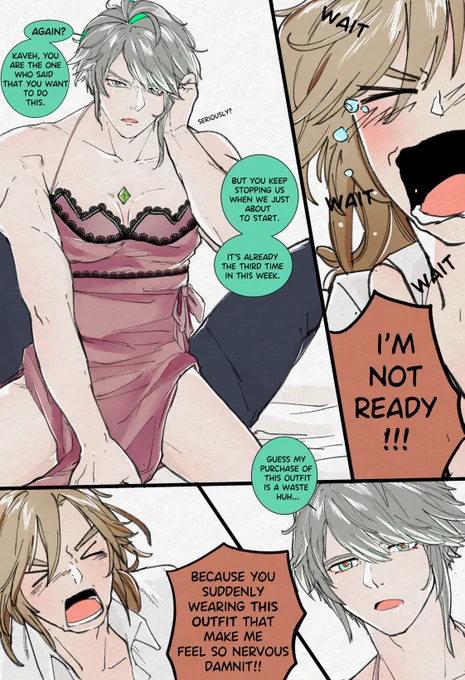 Alhaitham getting impatient...
(read from r -> l, sorry for bad bad English!!)
#カヴェアル #kavetham #kavehtham 
