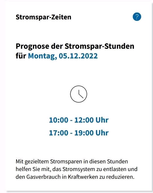 #österreich #stromsparen für 05.12.2022
Quelle: energie.gv.at
Toll wäre eine App, damit alle ÖsterreicherInnen informiert werden, liebes @BMKlimaschutz! Nur auf die Homepage zu schreiben, ist zu wenig.