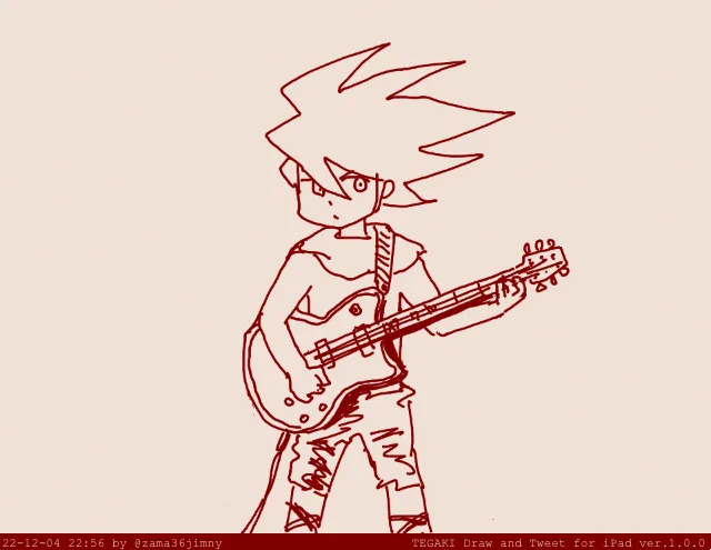 ぼっちざろっく視聴始まりました。 #tegaki_dt 
