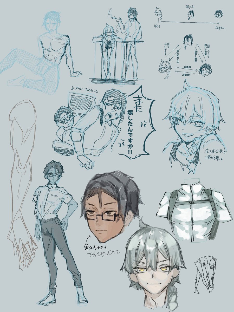 男共②と全体図 