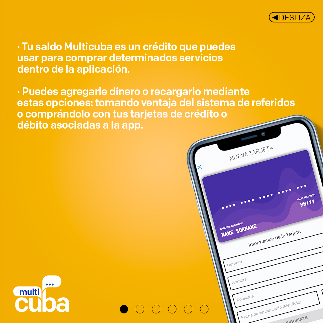 MultiCuba's tweet photo. ¿Aún no sabes qué es el #SaldoMulticuba ?
Te enseñamos cómo funciona y qué puedes hacer con él, desliza😉👇🏻👇🏻
📲 https://t.co/4rtNeYA06y
#MultiCuba #AppMulticuba #Uniendonuestragente #Combosacuba #Recargamovil #Llamadasacuba #smsacuba #combosdeaseo #combosdealimentos https://t.co/IAiSEVqcRD