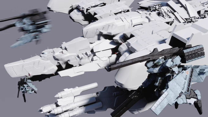 95.艦載機「カスタント・オーペン」反重力装置を備えた機動兵器。反重力装置の受けた力を制御する能力を利用して、発艦直後は射出時の運動エネルギーを制御して色んなところに飛び回る。戦闘時は核融合炉から反重力装置にエネルギー供給する。 