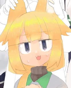 これはゲスト原稿の、耳をもふもふされてるスーノ 