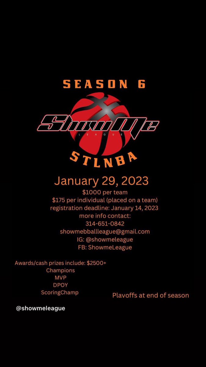 Show_MeLeague's tweet photo. Season 6❗️ sign up today ❗️ https://t.co/sJh1a3zr3n
