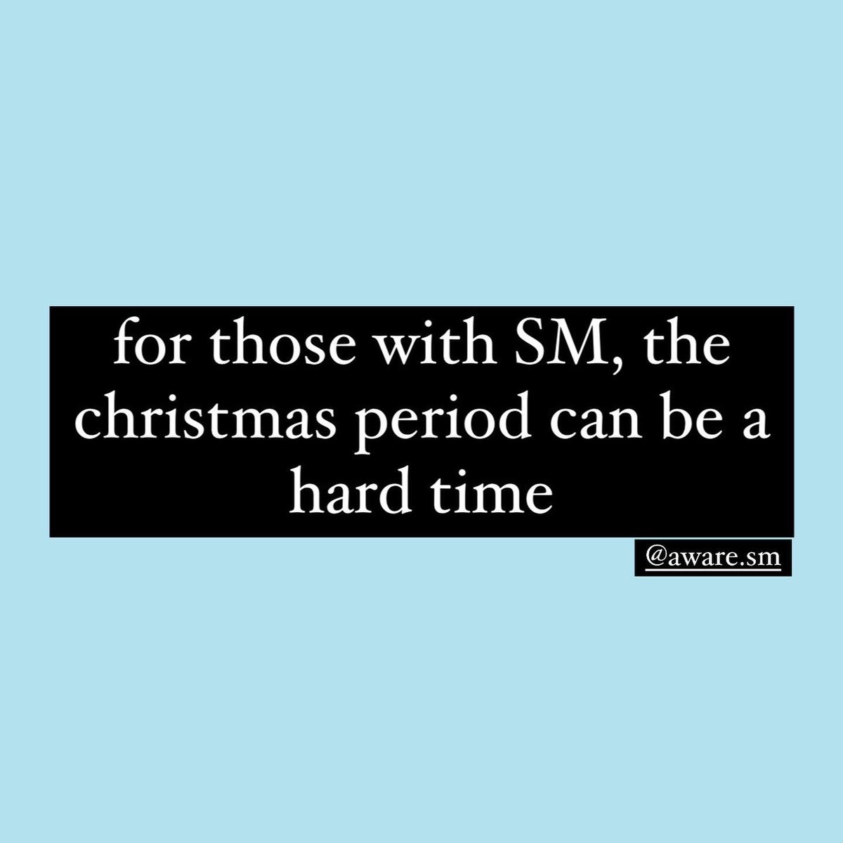 aware_sm's tweet photo. selective mutism at christmas 🎄

i know christmas can be a hard time for many with SM but you’re not alone🫂
(this can be for any holidays, not just christmas btw) 

#selectivemutism #selectivemute #selectivemutismawareness #nonverbal #situationalmutism #mentalhealth #anxiety https://t.co/okx5LpXxto