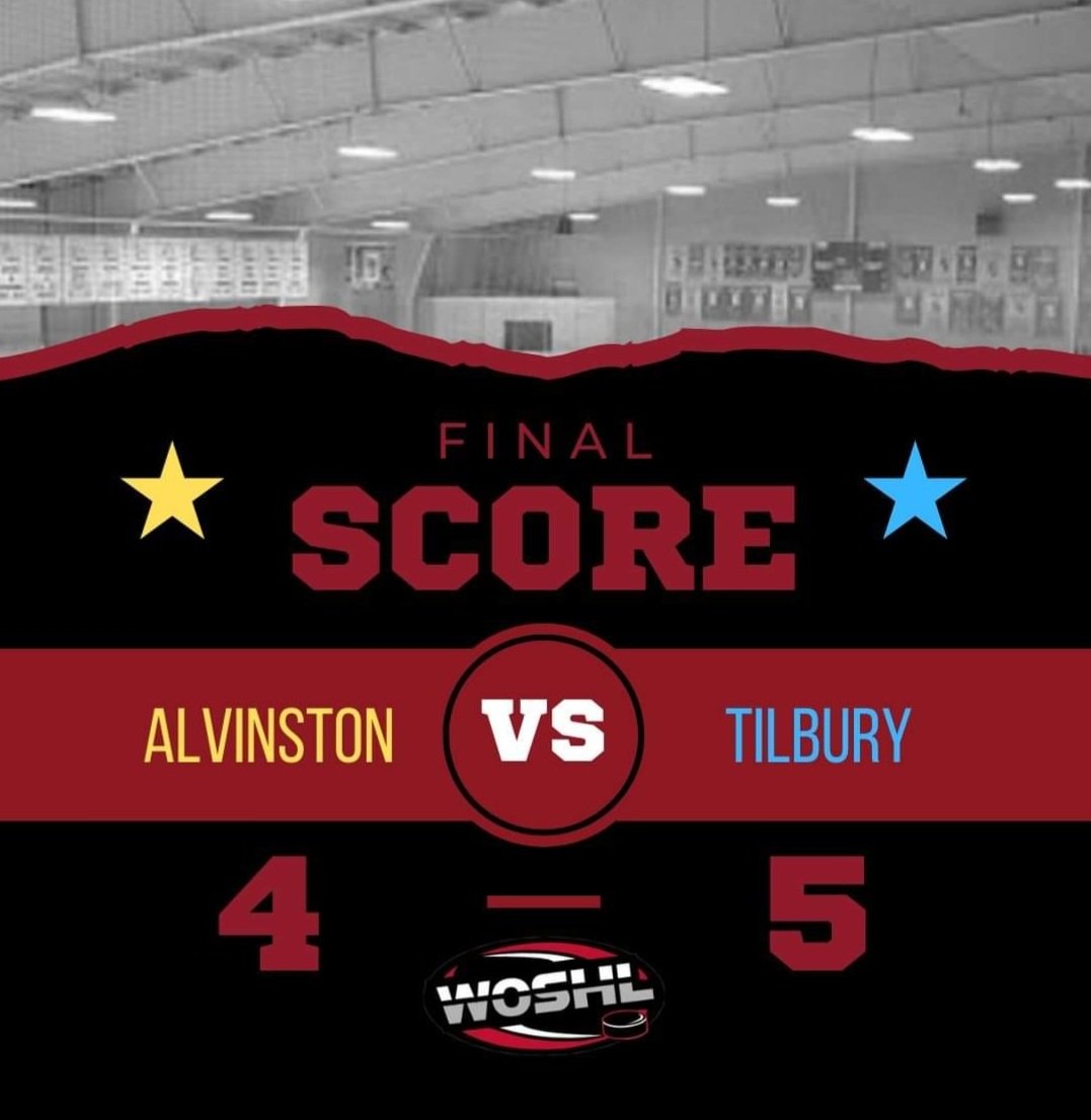 The <a href="/BluebirdsHockey/">Tilbury Bluebirds</a> played at the Beehive in Alvinston with a few stings but earned a not so pretty 5-4 win against the @ALVYKILLERBEES.
#tilbury #woshl #superleague #sleeman #tilburybluebirds #woshlfamily #fearthebirds