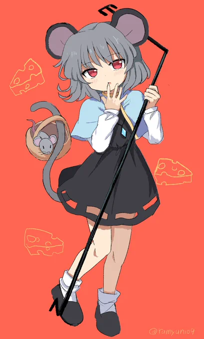 #深夜の真剣お絵描き60分一本勝負ナズーリン 