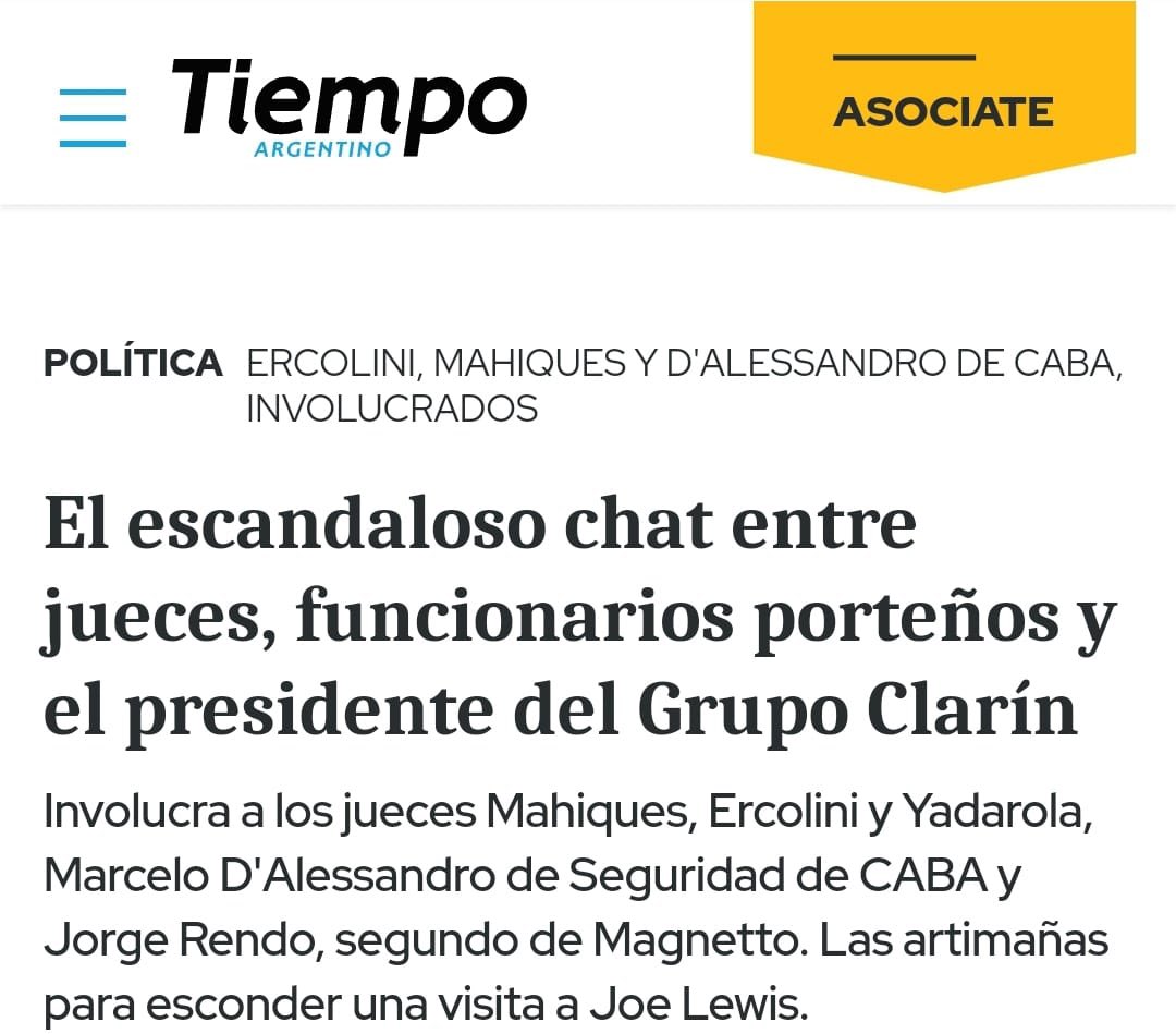 Los chats que se filtraron entre los jueces, funcionarios macristas y ejecutivos de Clarín que viajaron juntos a Bariloche son escandalosos: mentiras, aprietes, confabulación. Todo el arsenal de maniobras de la mafia judicial está resumido ahí. La verdadera asociación ilícita.