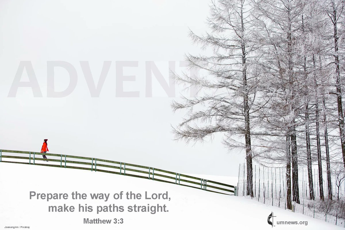 UMNS's tweet photo. We in the #UMC wish you a blessed second Sunday of #Advent. Even in this hectic time of preparation, we pray you can experience the peace of Christ. https://t.co/cP7TbmFruF