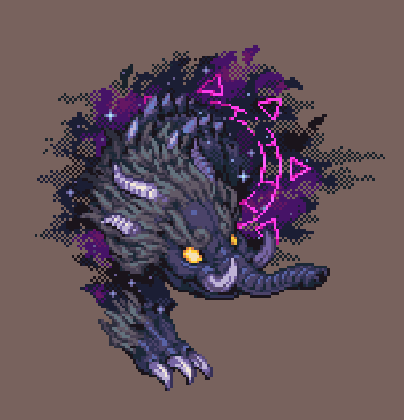 Baku the Dream Eater - monster sprite work for 'Ghost City' by <a href="/rpgcho3/">조삼/Cho3</a> #pixelart #픽셀아트 #ドット絵
