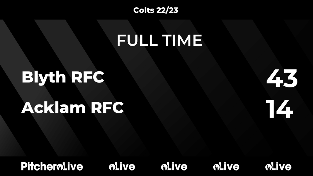 blyth_rfc_youth's tweet photo. FULL TIME: Blyth RFC 43 - 14 Acklam RFC
#BLYACK #Pitchero
https://t.co/1NoSRoGkOm https://t.co/aOdGLqq6Vo
