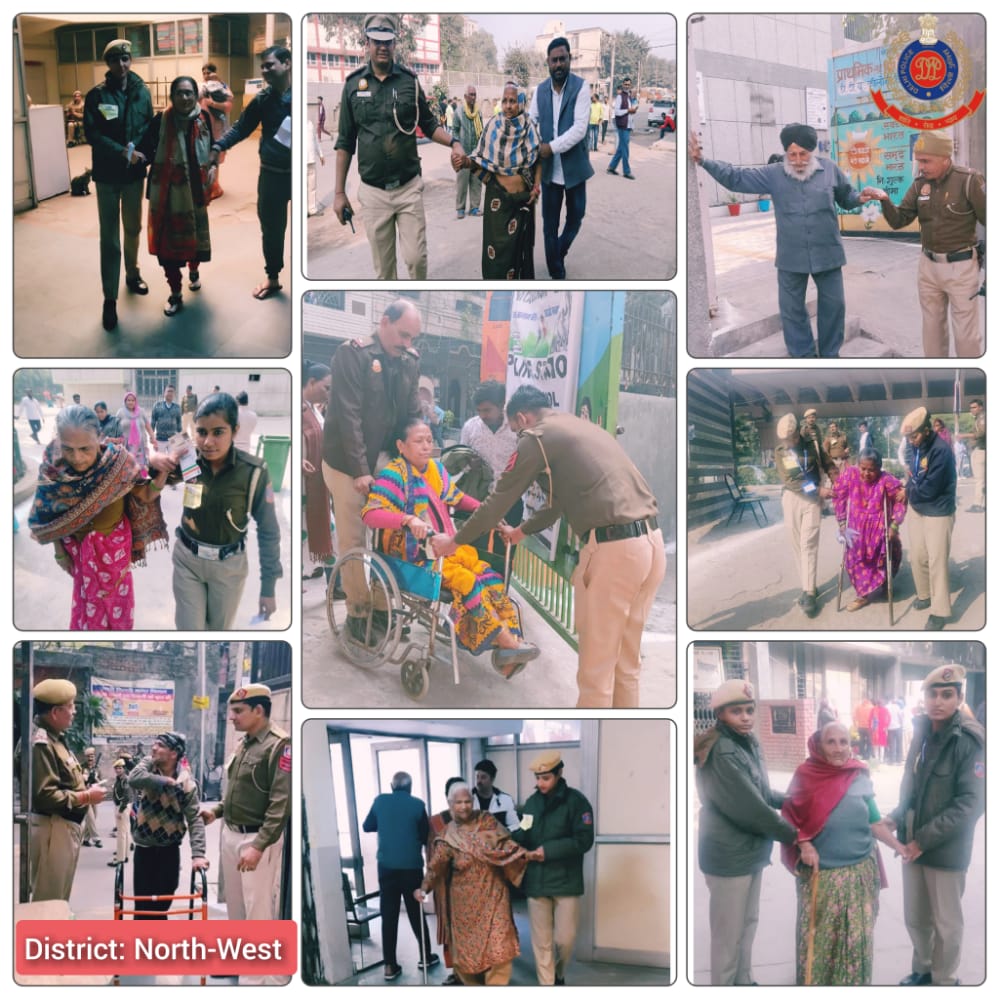 Khalidwasim1's tweet photo. कानून व्यवस्था के साथ साथ, मानवता का कर्तव्य निभाती दिल्ली पुलिस, ताकि बुजुर्ग और दिव्यांगजन अपने मताधिकार का प्रयोग कर सकें...
@CPDelhi #DilKiPolice #dcp_northwest #dcpsoutheastdelhi #dcp #DelhiPolice https://t.co/UPtdjeNWVG