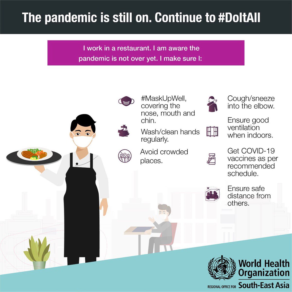 WHOSEARO's tweet photo. Continue to #DoItAll because the #pandemic is still around. https://t.co/SRRfiwXupl