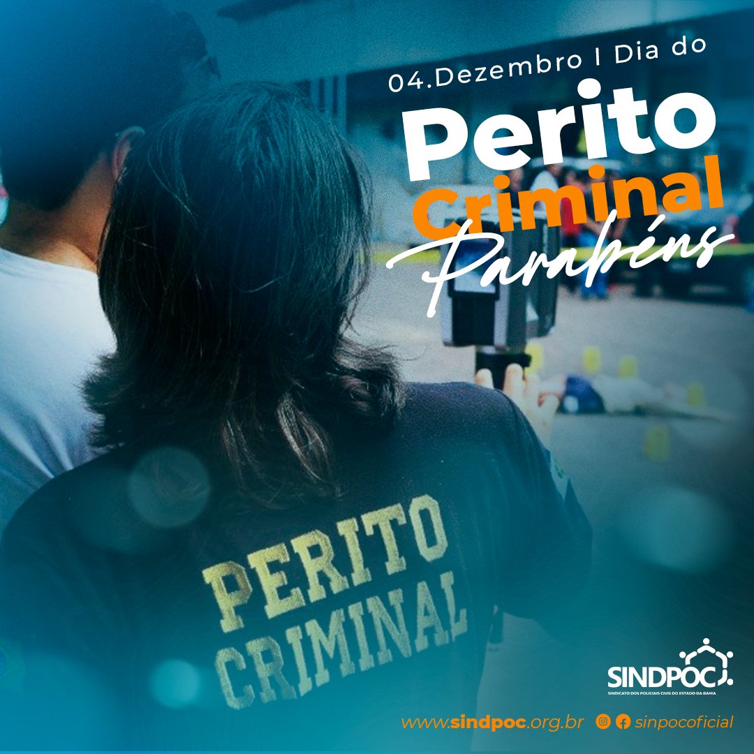 SINDPOC's tweet photo. Instituído desde 2008, o Dia do Perito Criminal homenageia o Otacílio Filho, patrono da perícia criminal no Brasil, falecido em 1976. https://t.co/VPCadX26rN