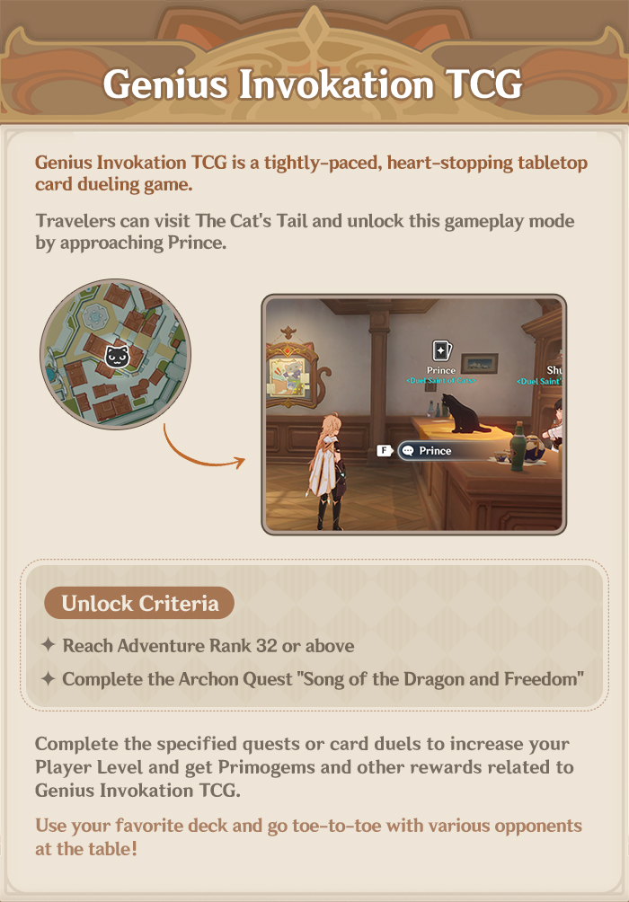 GenshinImpact's tweet photo. Genius Invokation TCG Gameplay Details: Basic Rules
Let's check out the basic rules of Genius Invokation TCG!

See Full Details >>>
https://t.co/y9fZyMFjd2

#GenshinImpact https://t.co/4cpULw4HYP