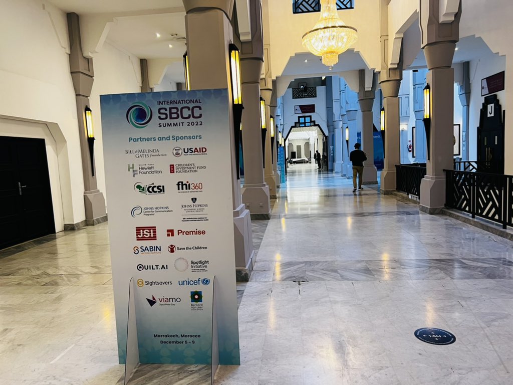 sidbshrestha's tweet photo. Itโs ON ON ! 3rd international Social and Behavior Change Communication Summit with 1800 expected to attend from across the globe #Morocco #SBCCSummit #SBWorks https://t.co/nJsvufy1zn