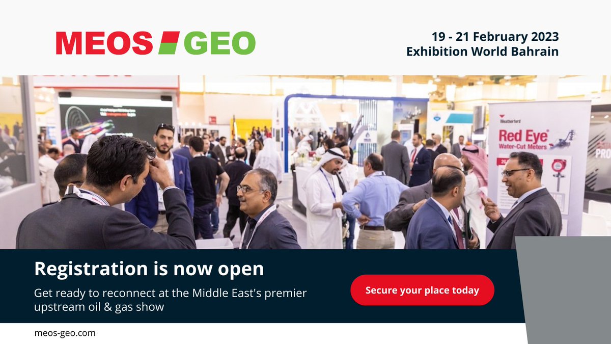 MEOS_GEO's tweet photo. #MEOSGEORegsitration is now open! Join us in Bahrain for 3 days with 400+ exceptional speakers, actionable learning and cutting-edge technologies from 200+exhibitors whilst networking with 15,000 professionals. Register today: https://t.co/pdXTgQUsDl #MEOSGEO23 #MEOSGEOBahrain https://t.co/Fd1OkS71mQ