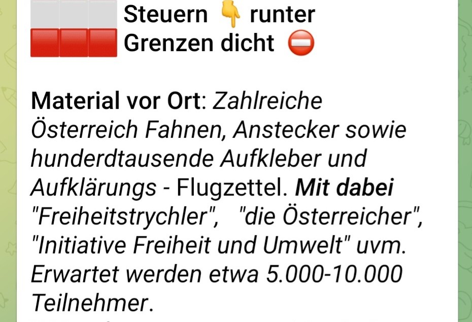 MichaelBonvalot's tweet photo. In Wien wollen heute Rechtsextreme und Neofaschist:innen auf der Ringstraße marschieren. Um Corona geht es längst nicht mehr, mobilisiert wird - samt üblichen Übertreibungen und Rechtschreibfehlern - gegen Flüchtlinge und Klima-Schützer:innen. Ich werde vor Ort berichten.
 #w0412 https://t.co/BVfRwBh3yK