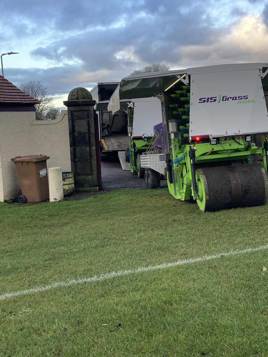 A different Sunday here at <a href="/the_forfs/">Forfarshire CC</a> -4 hybrid wickets being stitched in to surface 👍<a href="/the_forfs/">Forfarshire CC</a> 
<a href="/CricketScotland/">Cricket Scotland</a> 
<a href="/SPCU_cricket/">Strathmore & Perthshire Cricket Union - SPCU</a>  
<a href="/PhilBlackwell82/">Phil Blackwell</a> 
<a href="/SISPitches/">SIS Pitches</a>