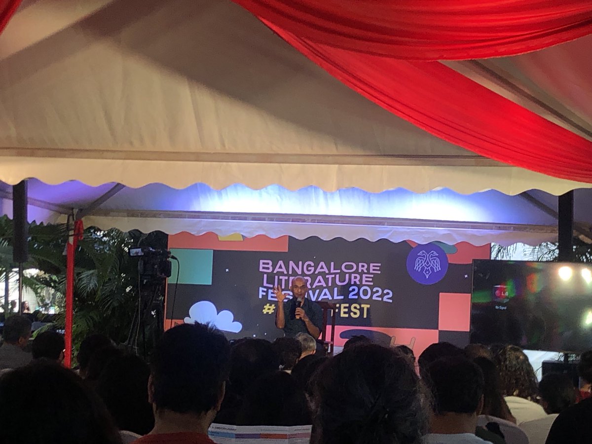 ⁦<a href="/manujosephsan/">Manu Joseph</a>⁩ at his irreverent best ⁦<a href="/BlrLitFest/">Bangalore Lit Fest</a>⁩